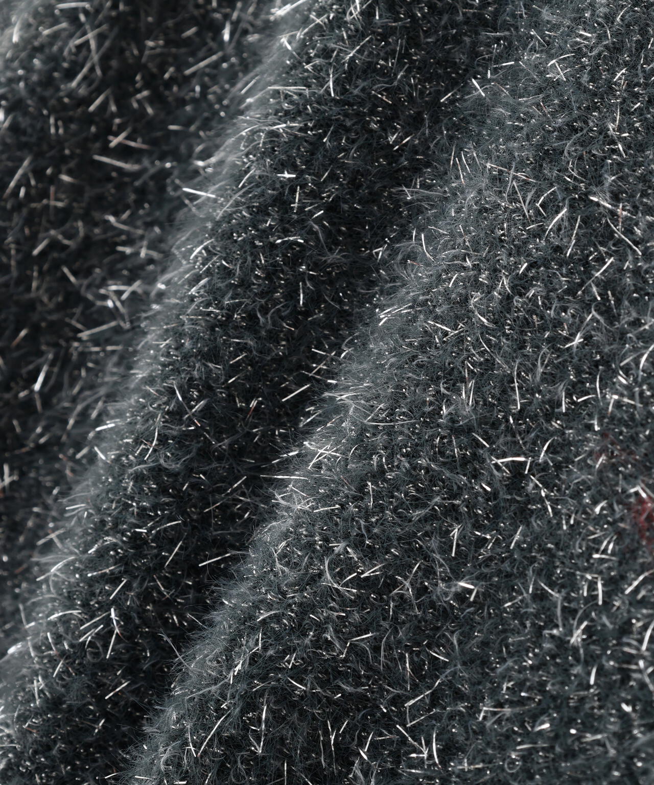 ラメフェザー半袖カーディガン