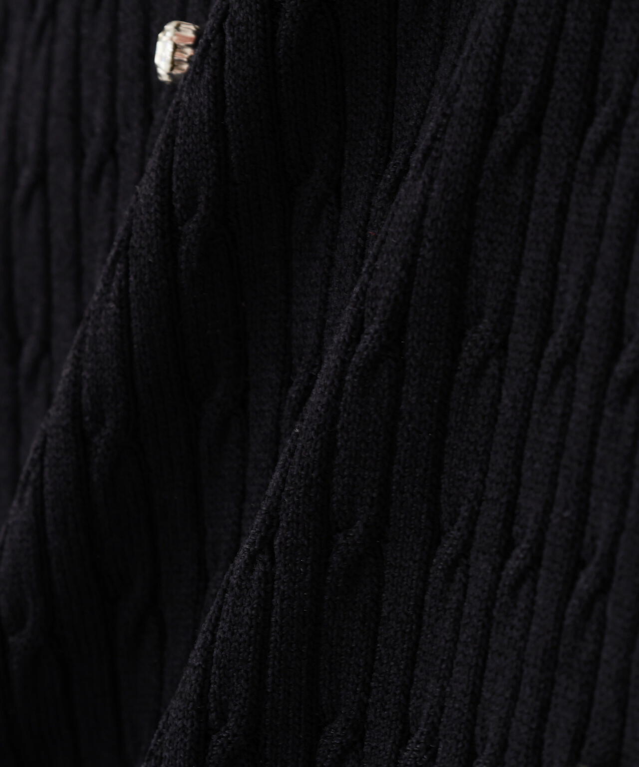 ミニケーブルハート刺繍ニット