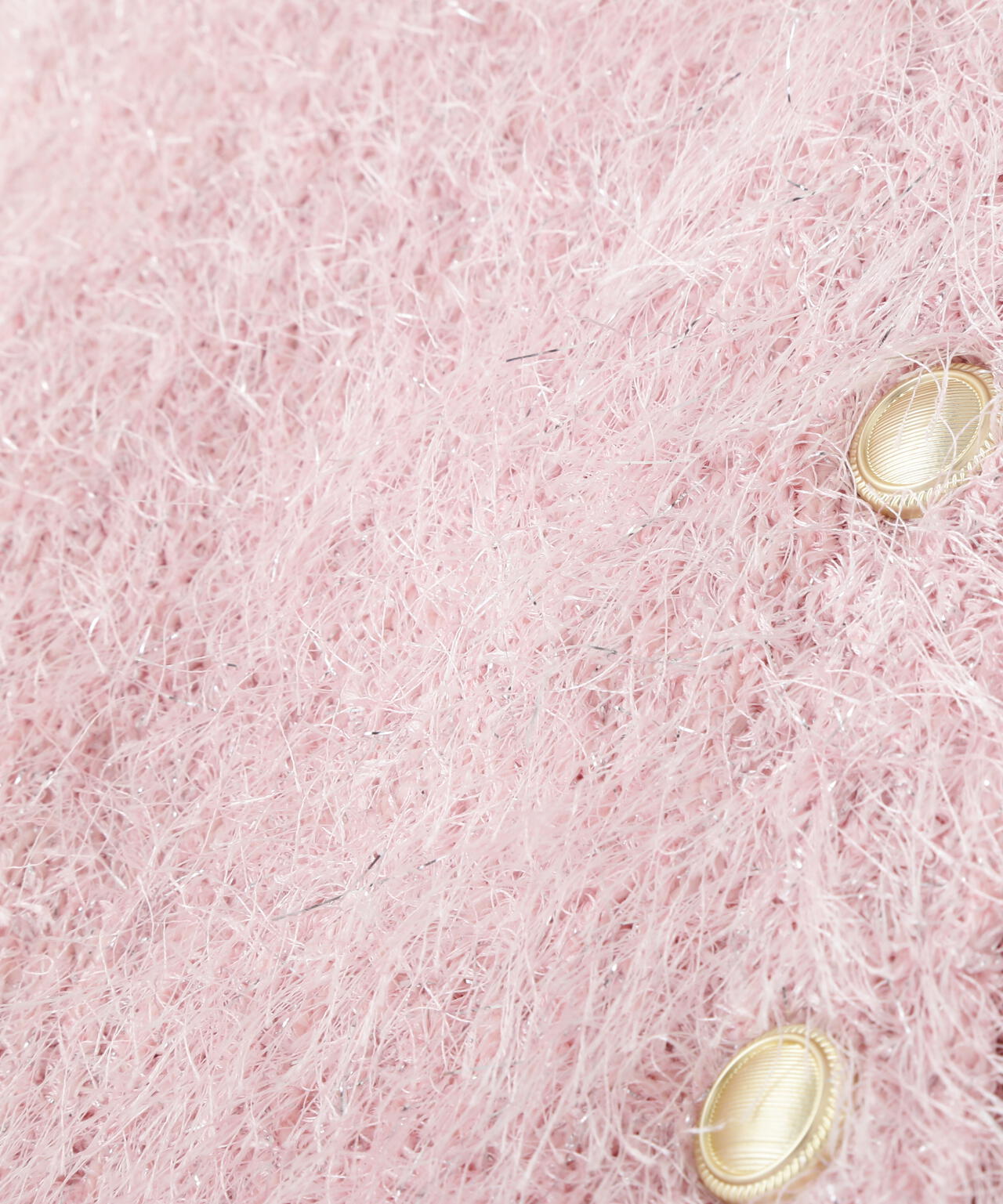 ラメフェザーニットジャケット