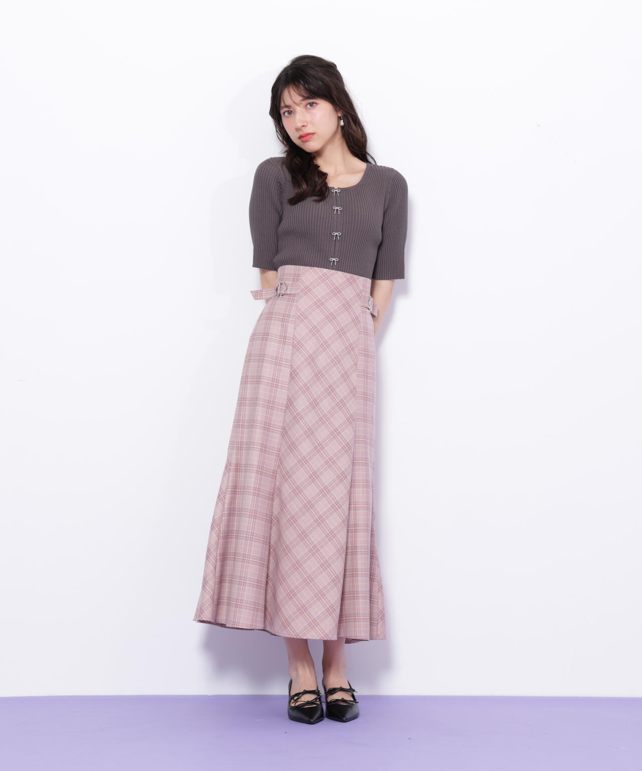 ST ANDREWS 　ニット　セーター 　リボン　ビジュー　ピンク ST ANDREWS ニット セーター リボン ビジュー ピンク St ANDREWS