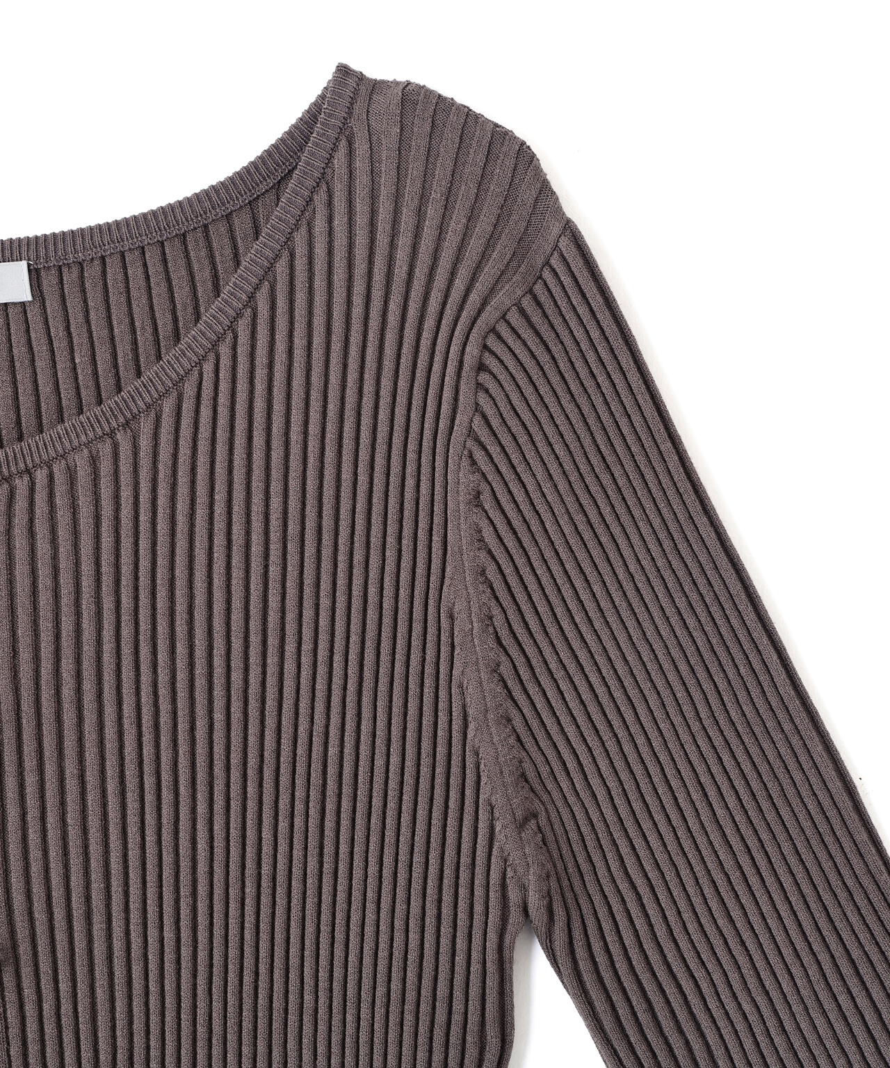 リボンビジューリブニット