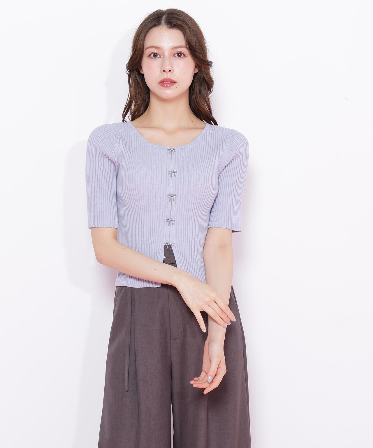 リボンビジューリブニット | JILL by JILL STUART（ジル バイ ジル