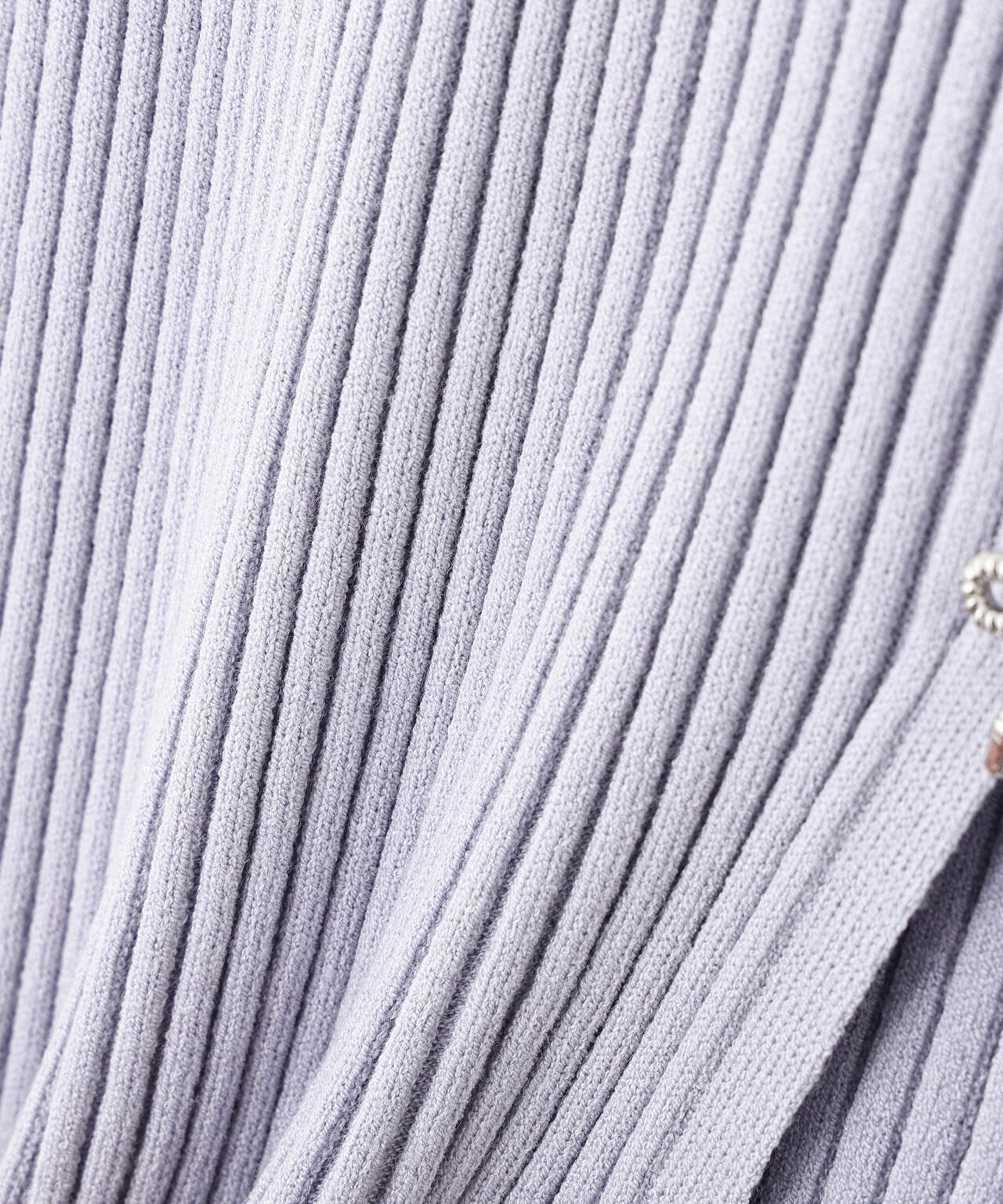 リボンビジューリブニット