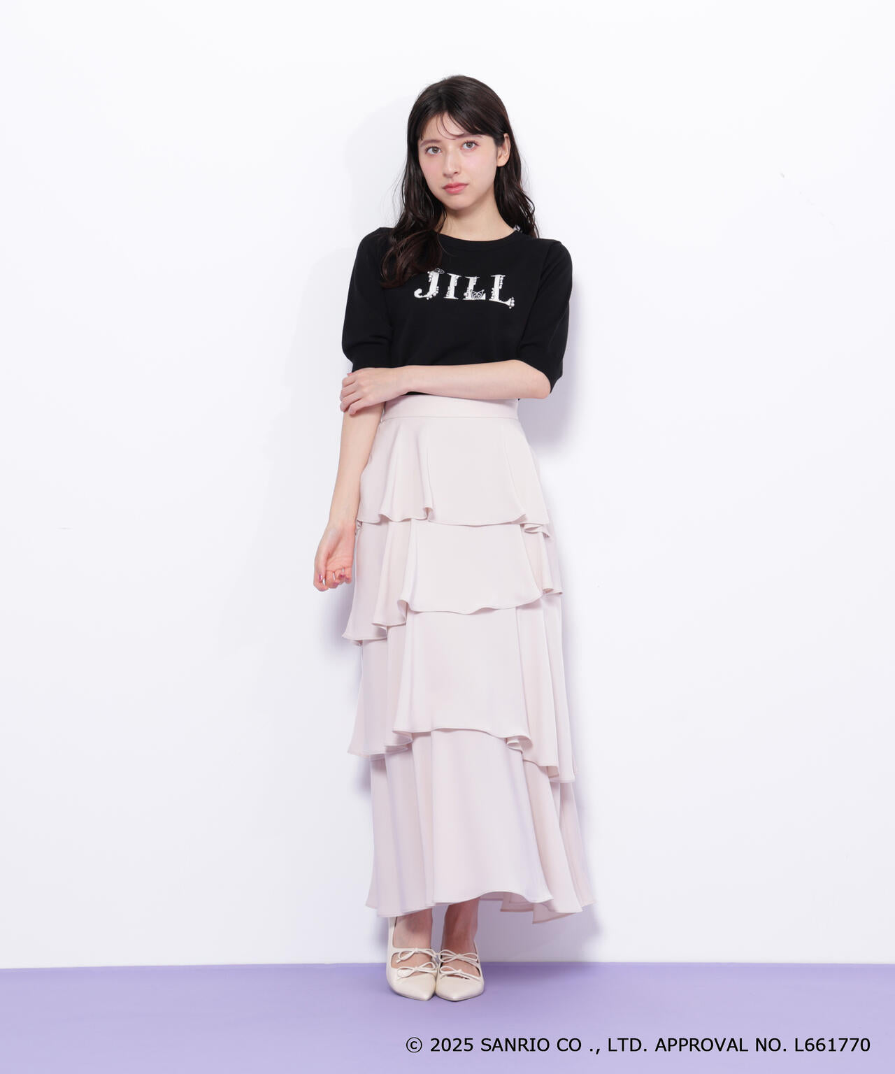 ＜マイメロディ＆クロミコラボ＞ロゴジャガードニット