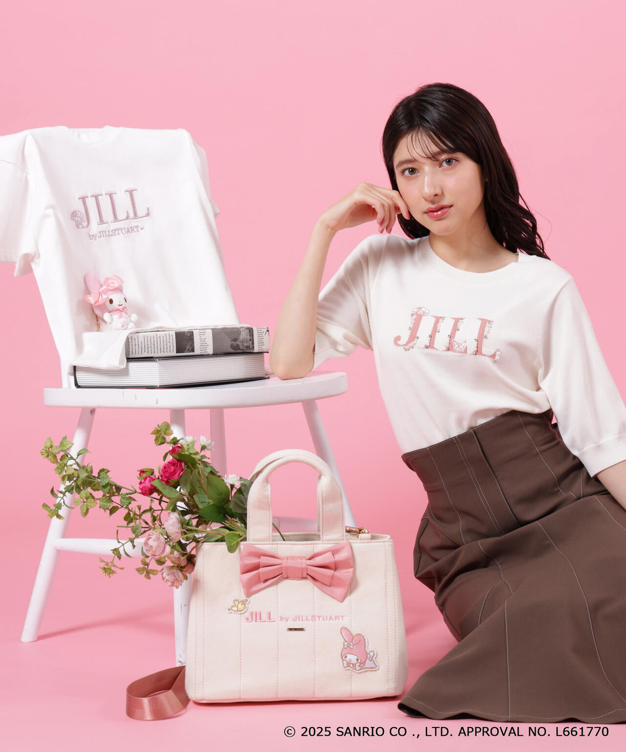 マイメロディ＆クロミコラボ＞ロゴジャガードニット | JILL by JILL