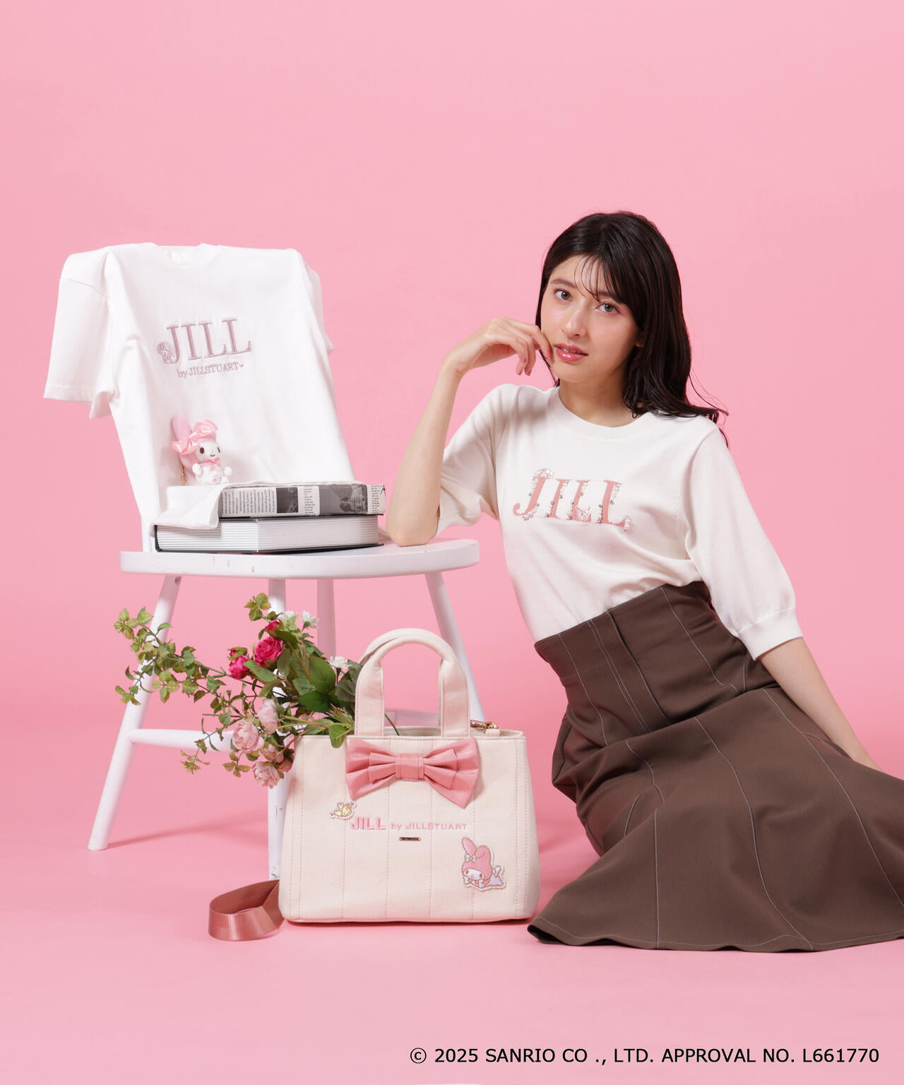 マイメロディ＆クロミコラボ＞ロゴジャガードニット | JILL by JILL