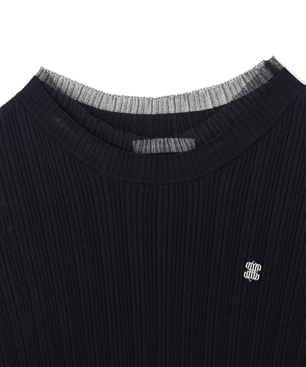 シアーフリルニット