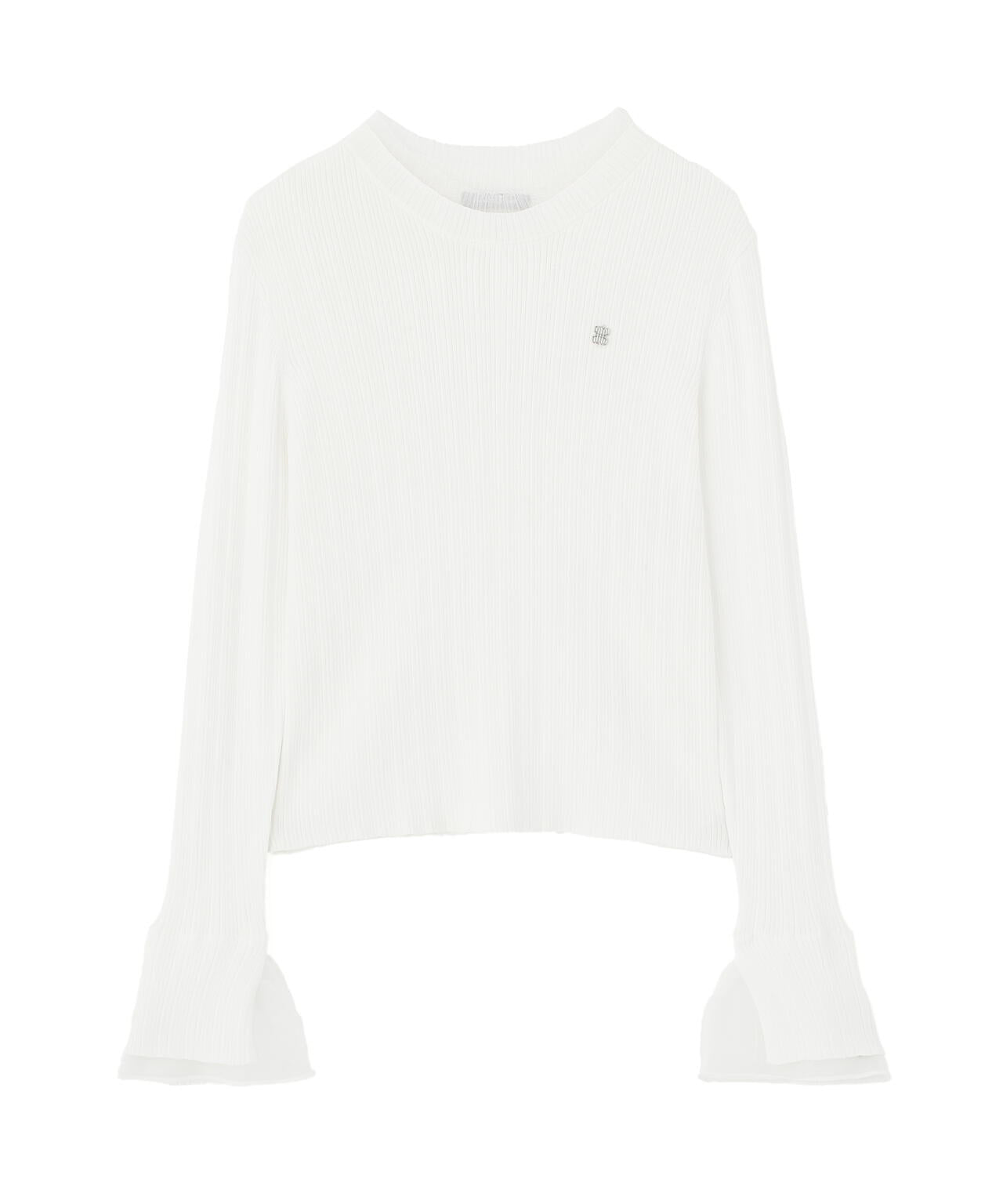 シアーフリルニット