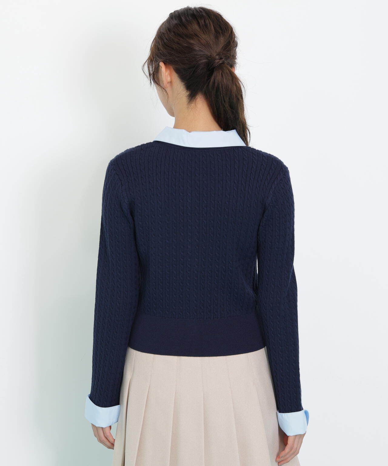 衿付きミニケーブルカーディガン | JILL by JILL STUART（ジル バイ