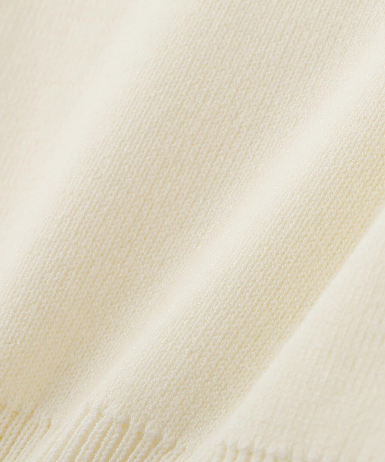 半袖ビッグカラーデザイン釦ニット