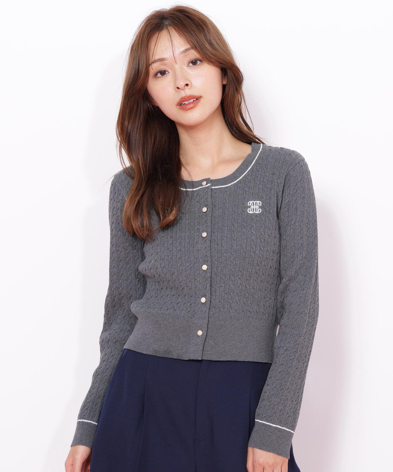 バリエーションミニケーブルカーディガン