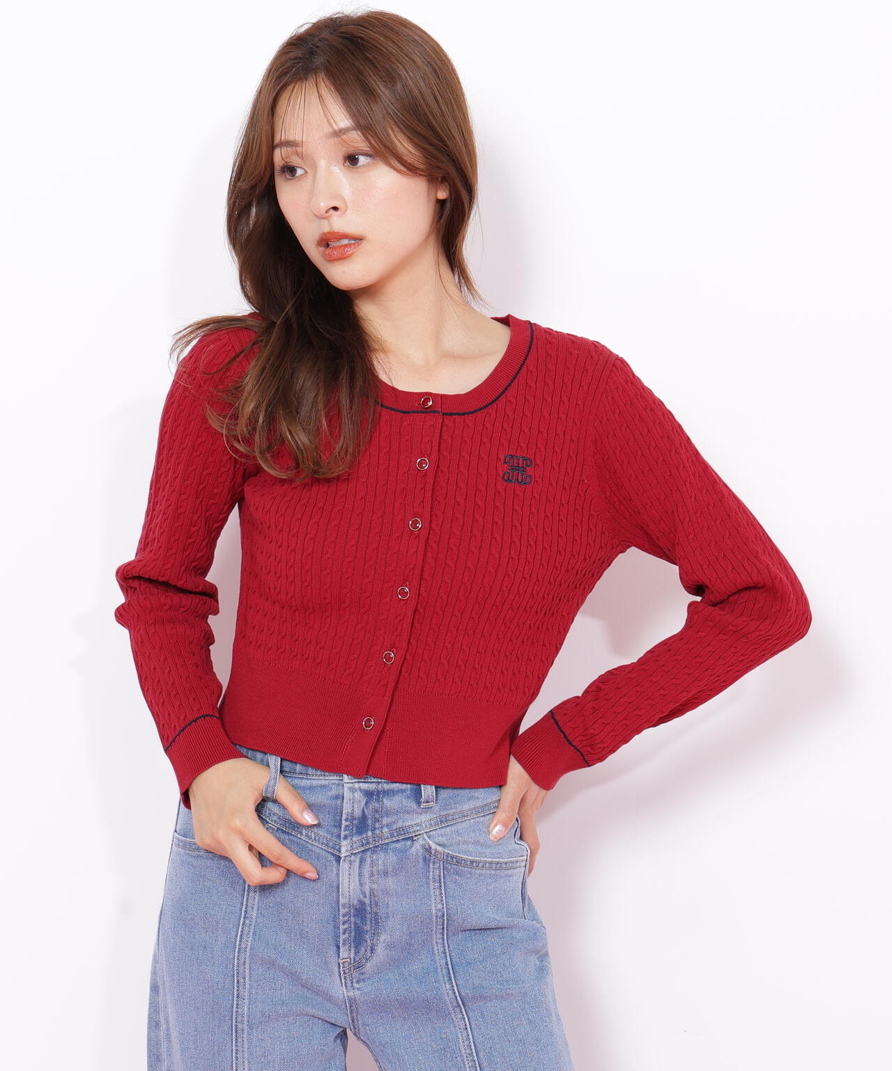 バリエーションミニケーブルカーディガン