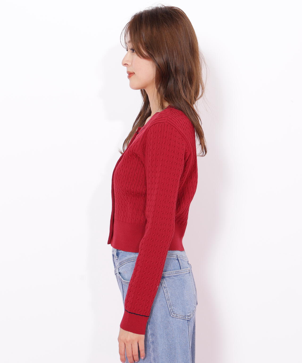 バリエーションミニケーブルカーディガン