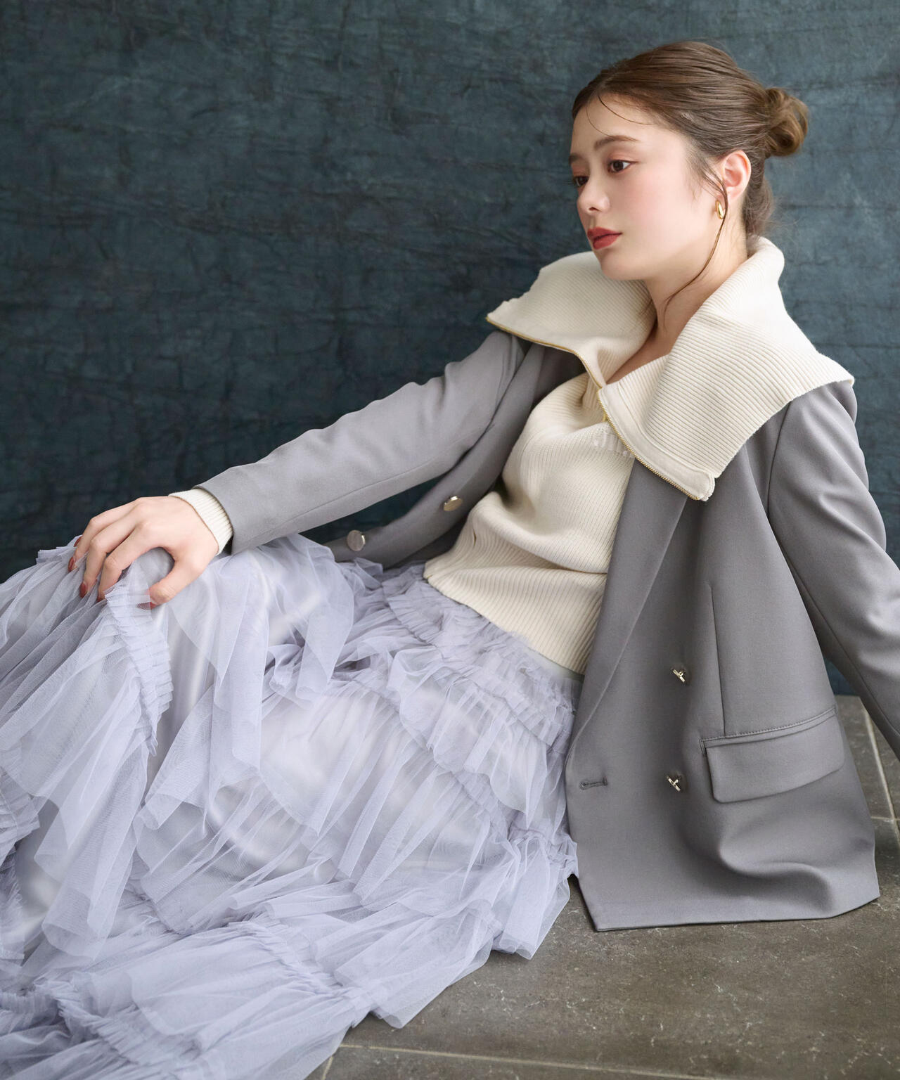 ビッグカラージップニット | JILL by JILL STUART（ジル バイ