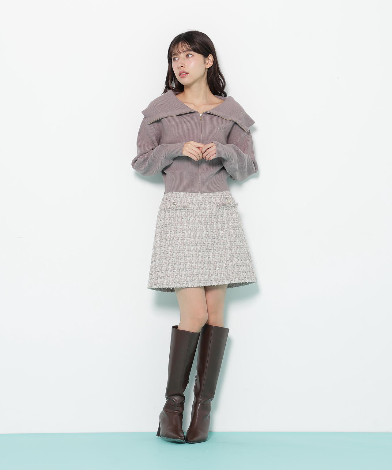 ビッグカラージップニット | JILL by JILL STUART（ジル バイ