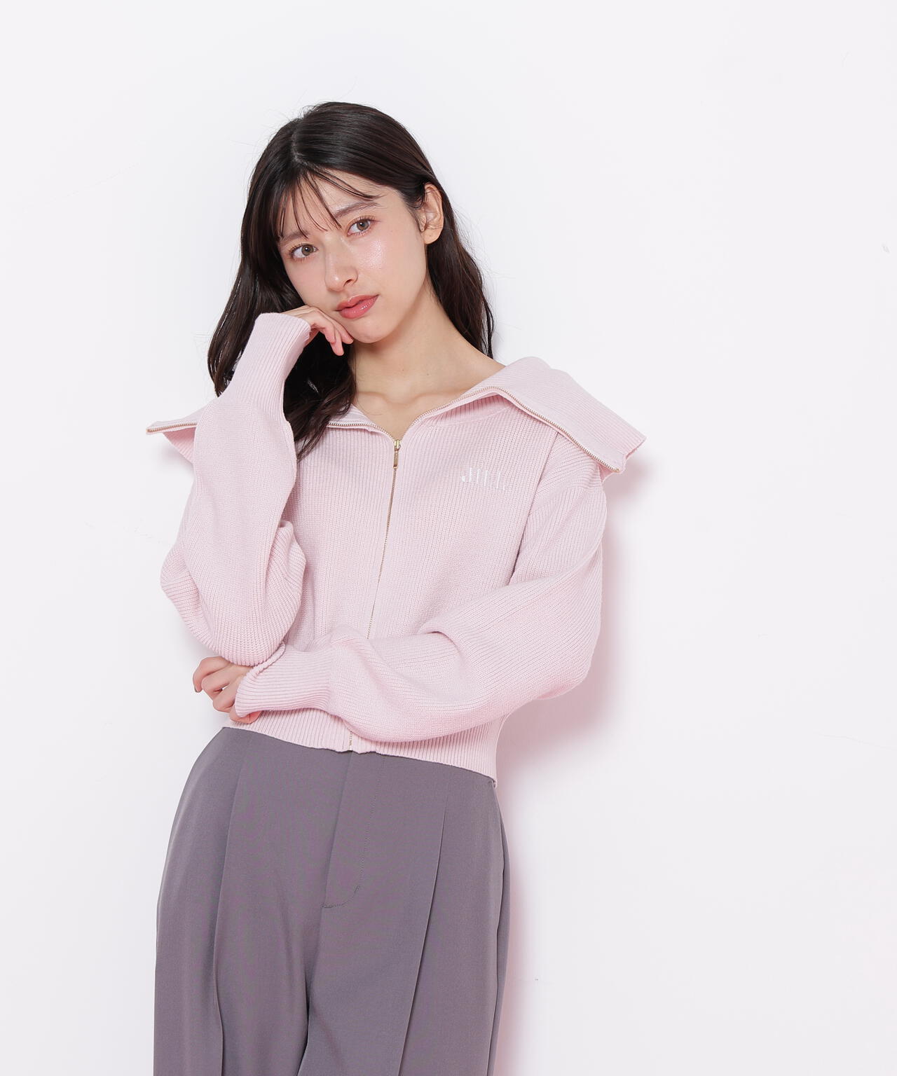 ビッグカラージップニット | JILL by JILL STUART（ジル バイ