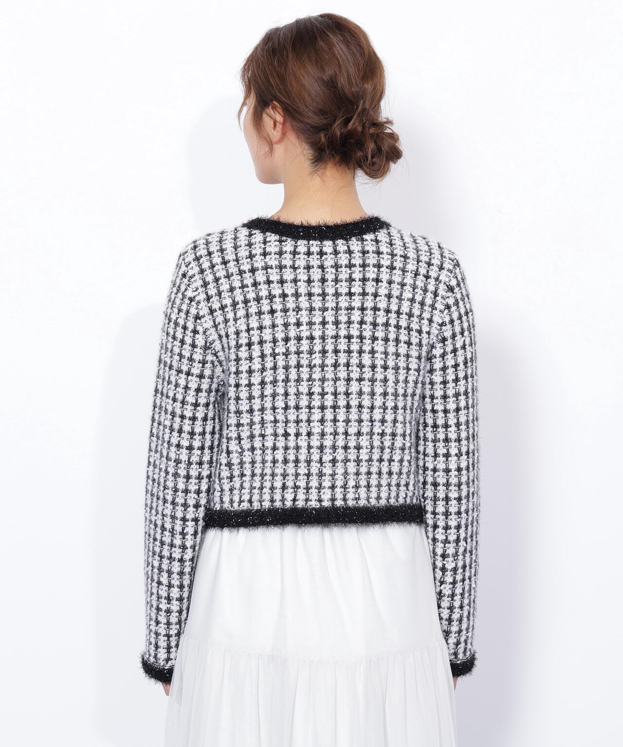 ファンシーツイードカーディガン