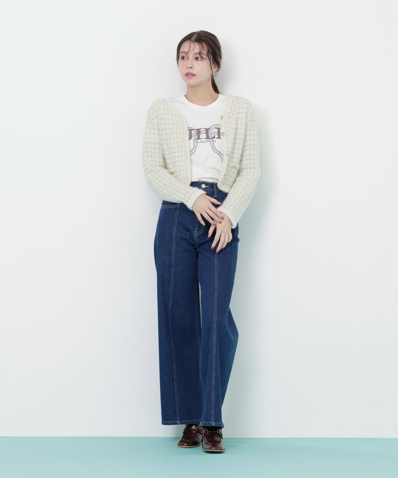 ファンシーツイードカーディガン