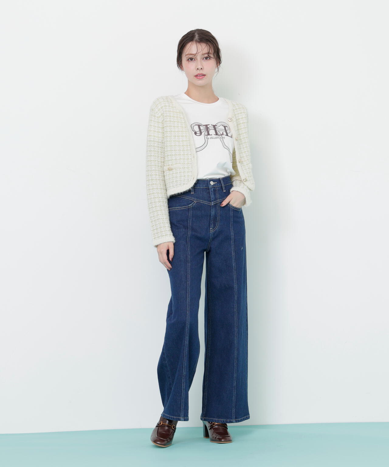 ファンシーツイードカーディガン