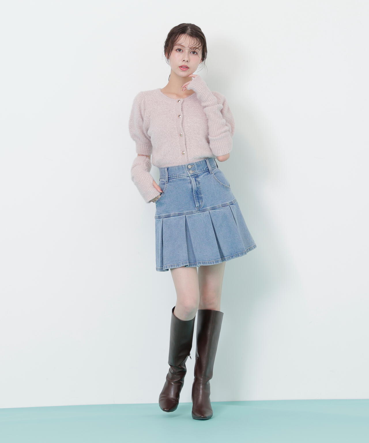 アームウォーマー付きモールシャギーニット | JILL by JILL STUART