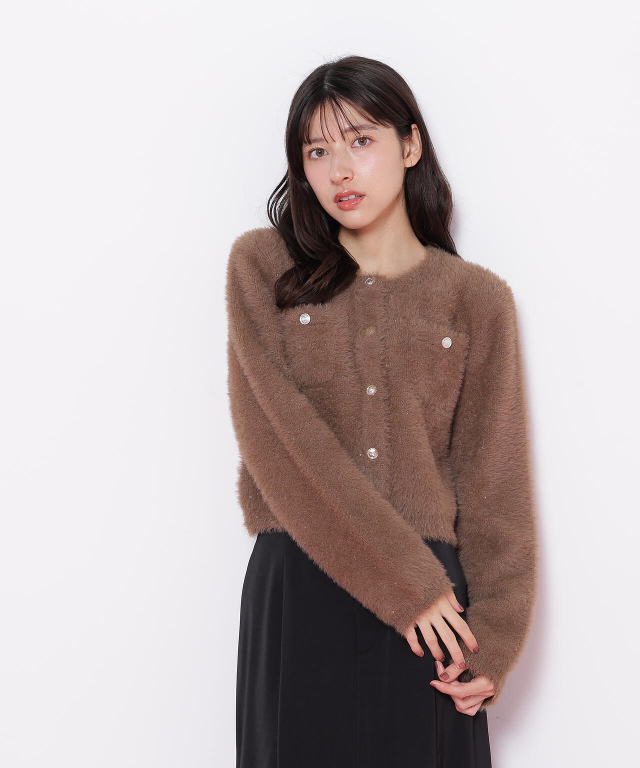 新品 JILL STUART ブラウン レザージャケット S JILL by JILLSTUART