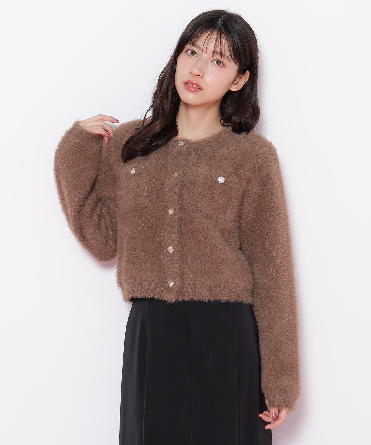 スパンコールフェザーニットジャケット | JILL by JILL STUART（ジル