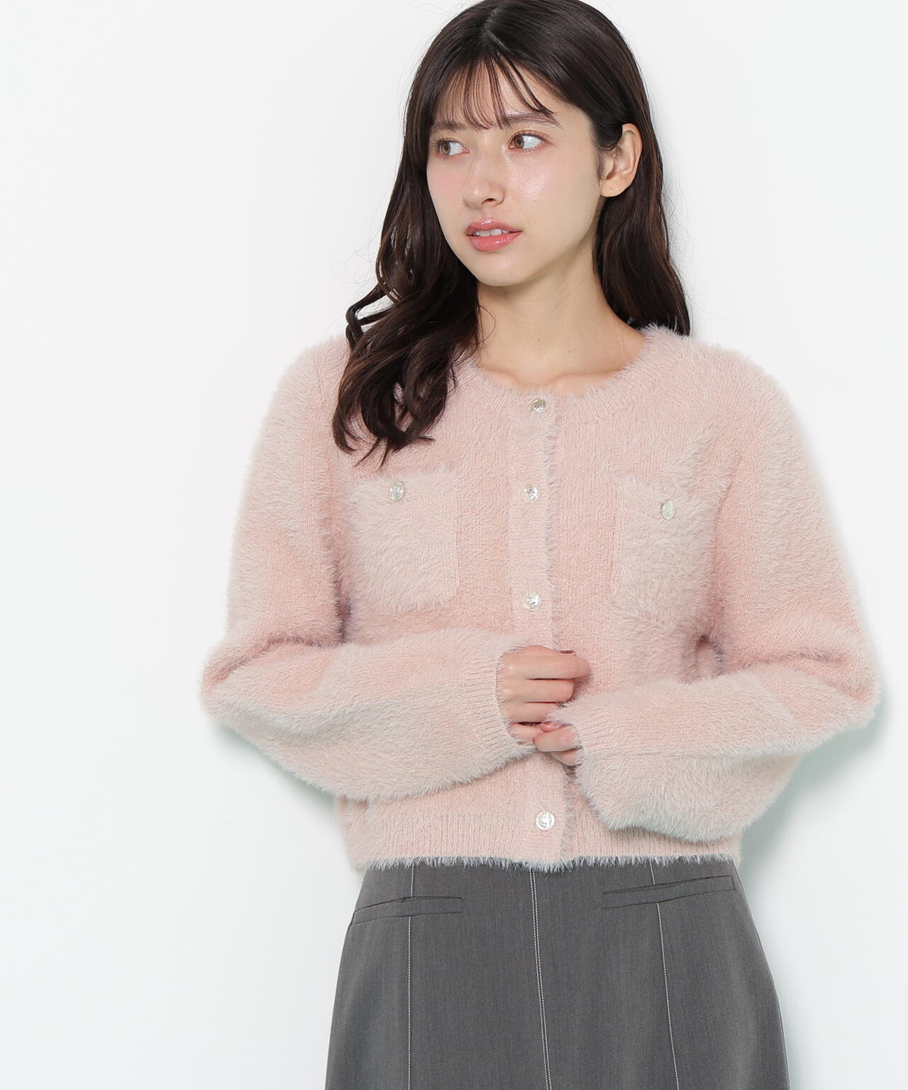 スパンコールフェザーニットジャケット | JILL by JILL STUART（ジル