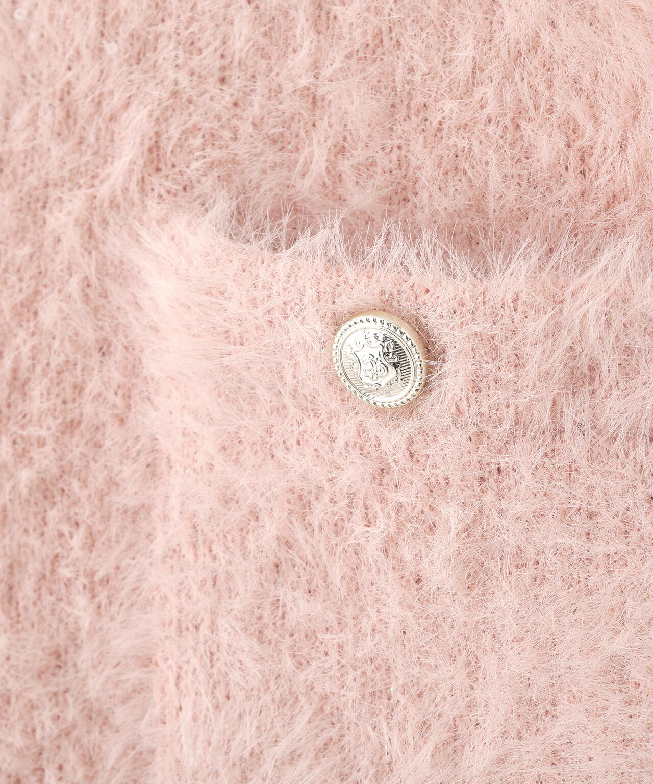 スパンコールフェザーニットジャケット