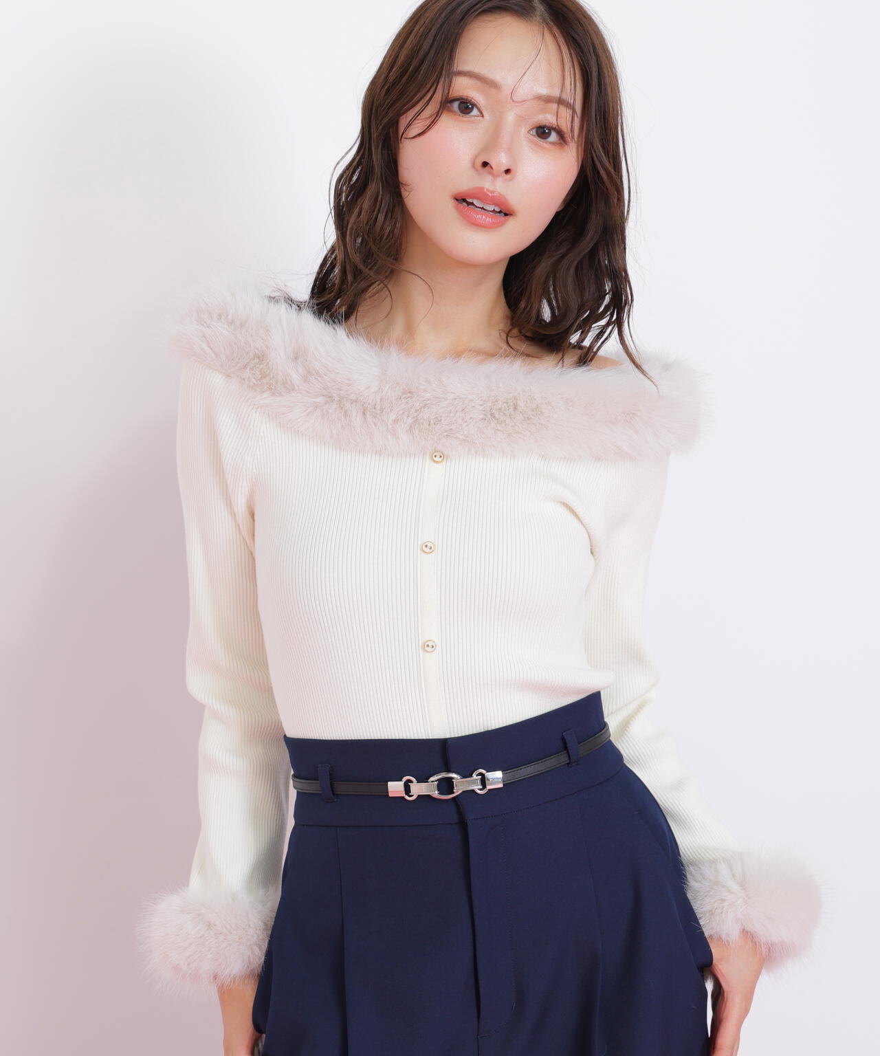 フェイクハンさん専用 フェイクファートリムニット | JILL by JILL STUART（ジル バイ ジル