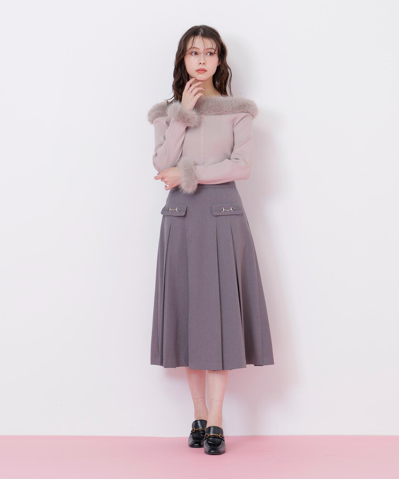 フェイクファートリムニット | JILL by JILL STUART（ジル バイ