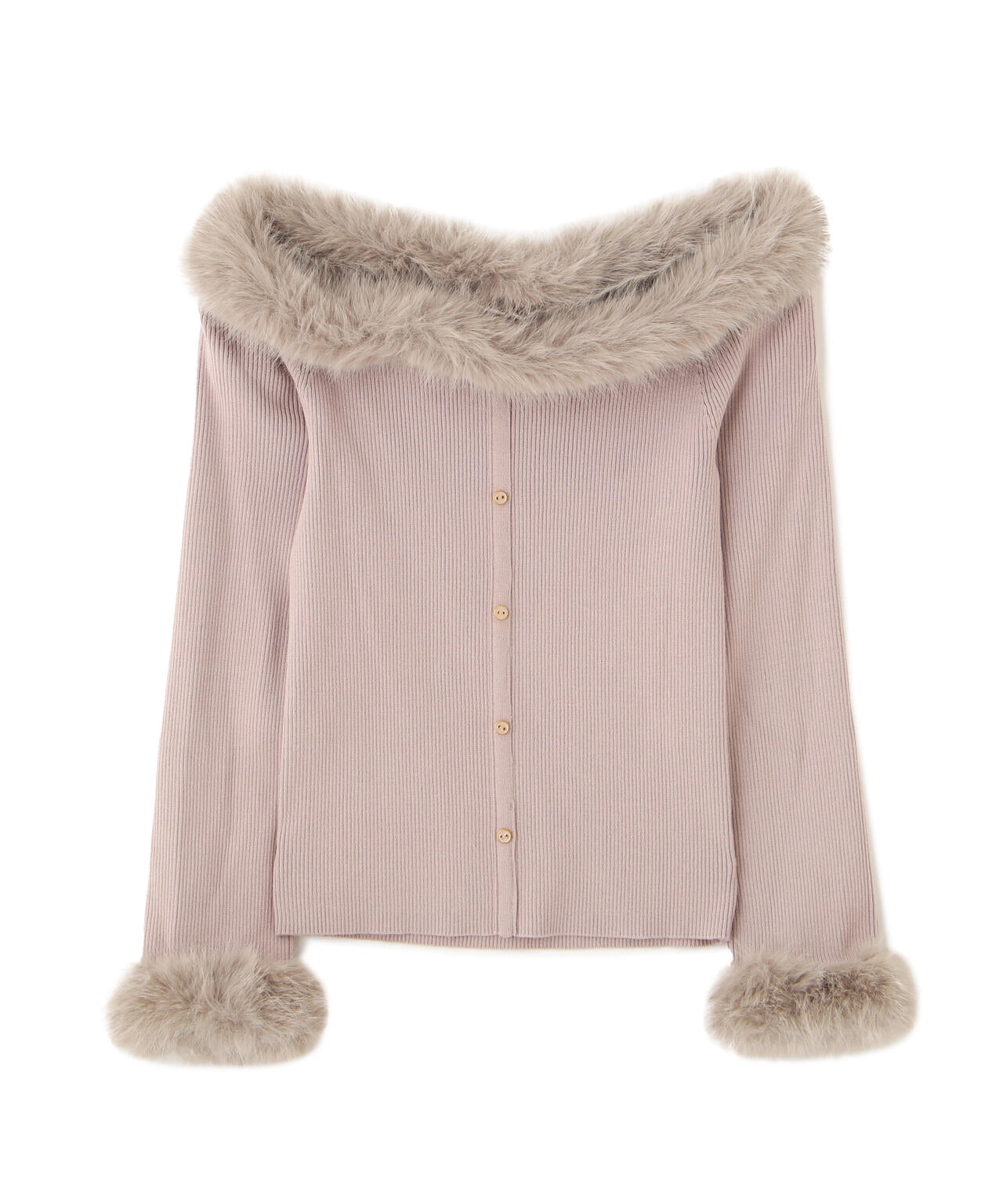 ジル バイ ジル スチュアート（JILL by JILL STUART）/フェイクファートリムニット フェイクファートリムニット | JILL by JILL STUART（ジル バイ ジル