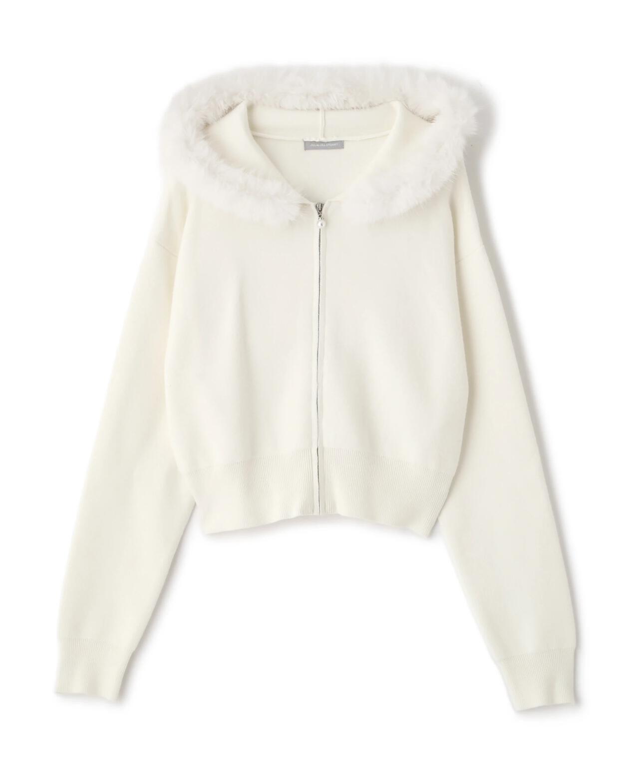 フェイクファー付きニットパーカー | JILL by JILL STUART（ジル バイ