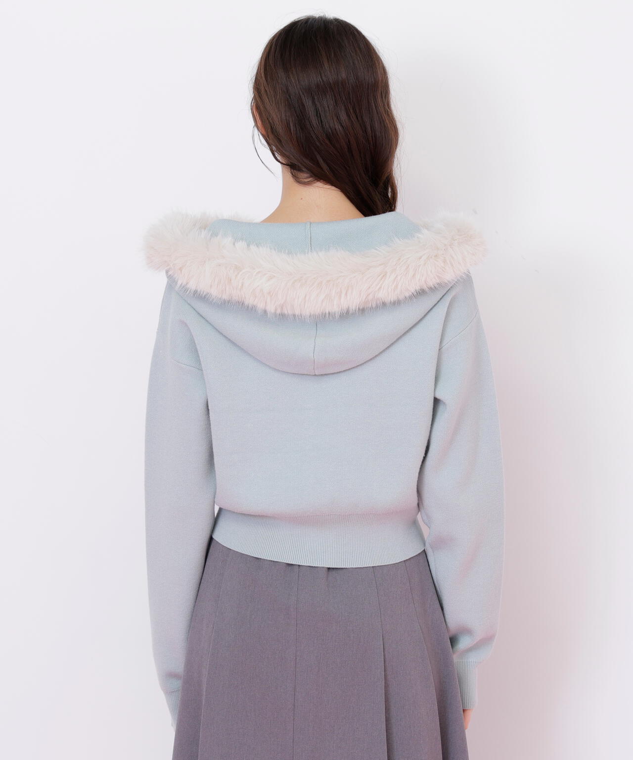 フェイクファー付きニットパーカー | JILL by JILL STUART（ジル バイ
