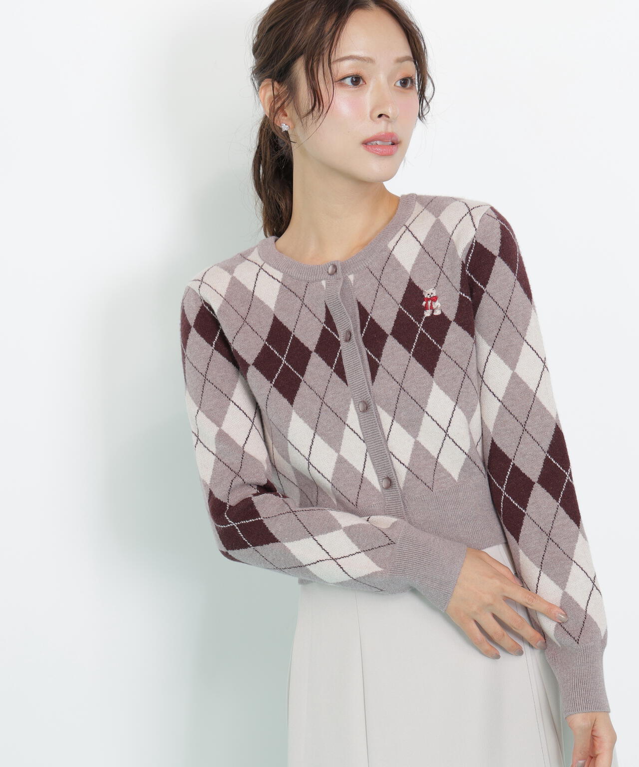 BEARシリーズ＞アーガイルカーディガン | JILL by JILL STUART