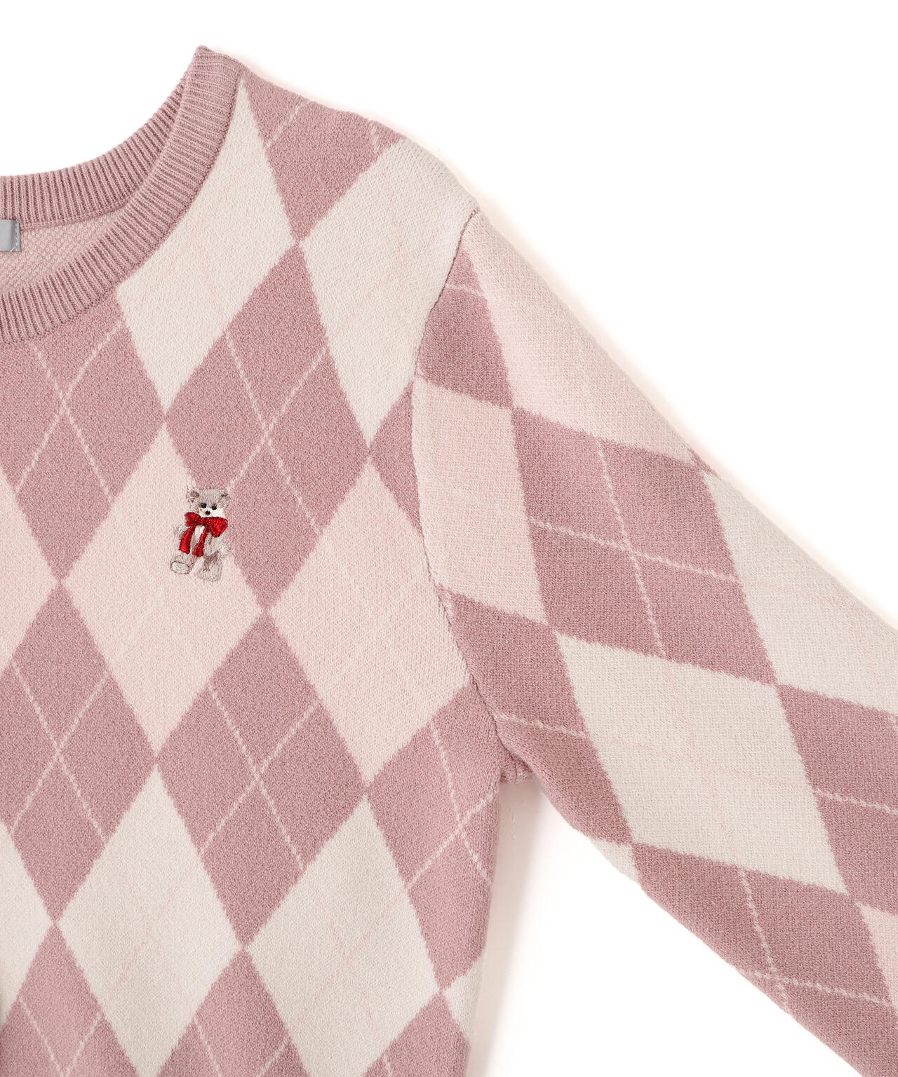 ＜ＢＥＡＲシリーズ＞アーガイルカーディガン