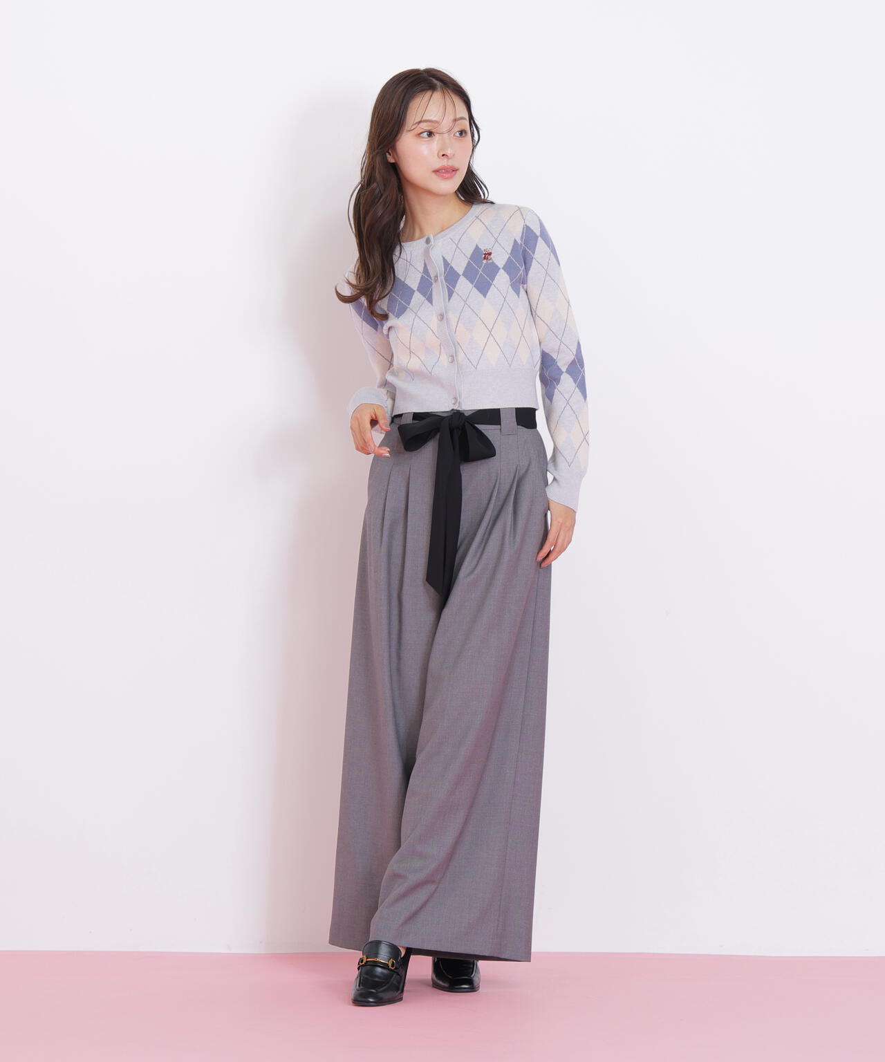 ＜ＢＥＡＲシリーズ＞アーガイルカーディガン