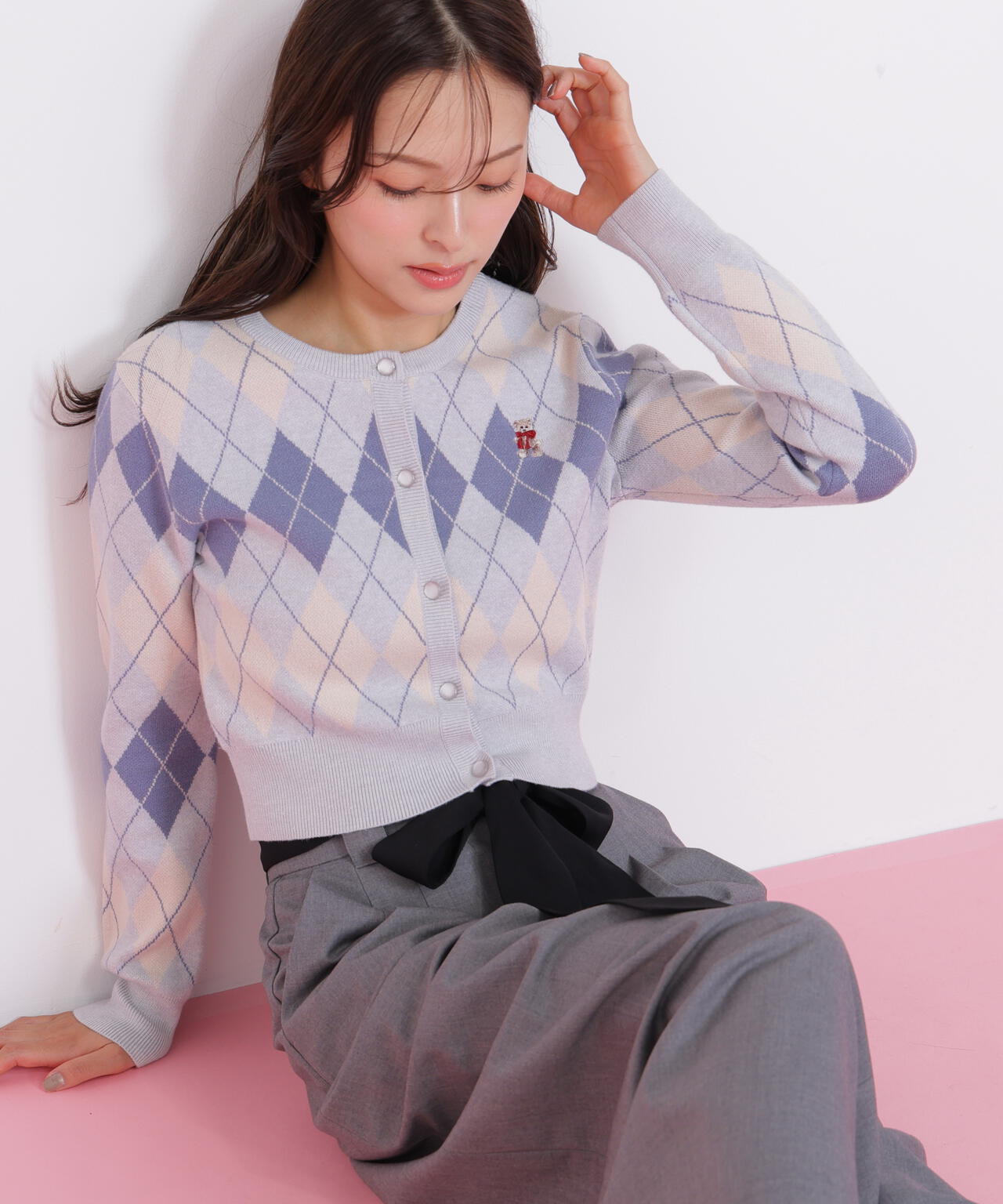 BEARシリーズ＞アーガイルカーディガン | JILL by JILL STUART