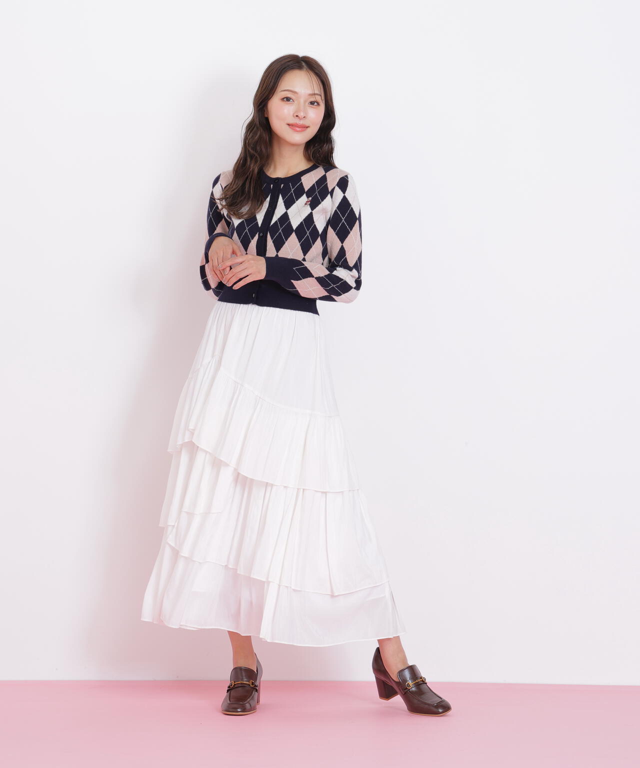 ＜ＢＥＡＲシリーズ＞アーガイルカーディガン