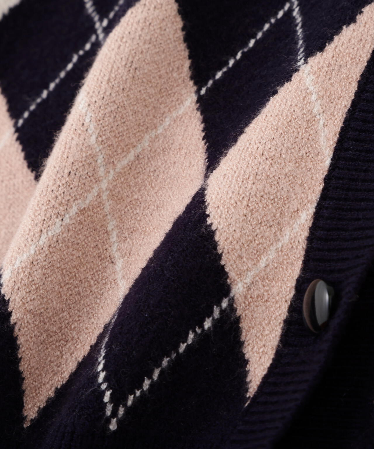 ＜ＢＥＡＲシリーズ＞アーガイルカーディガン