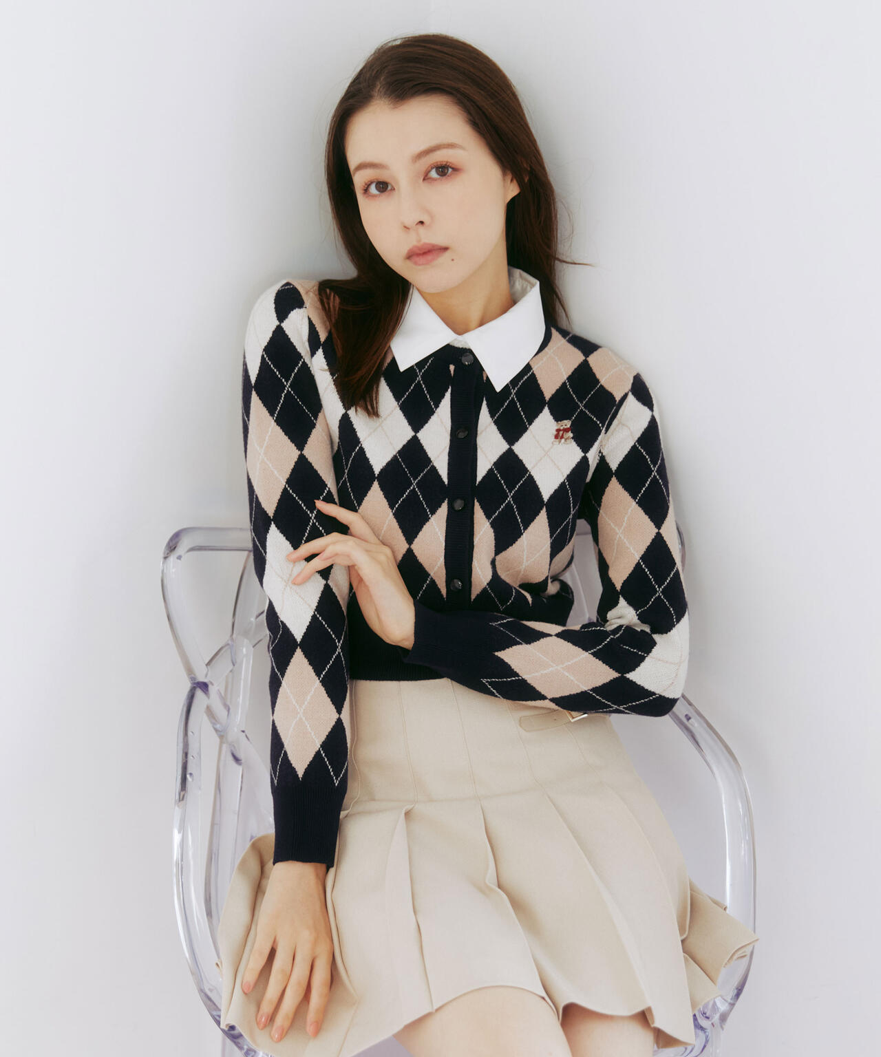 いるか様 BEARシリーズ＞アーガイルカーディガン | JILL by JILL