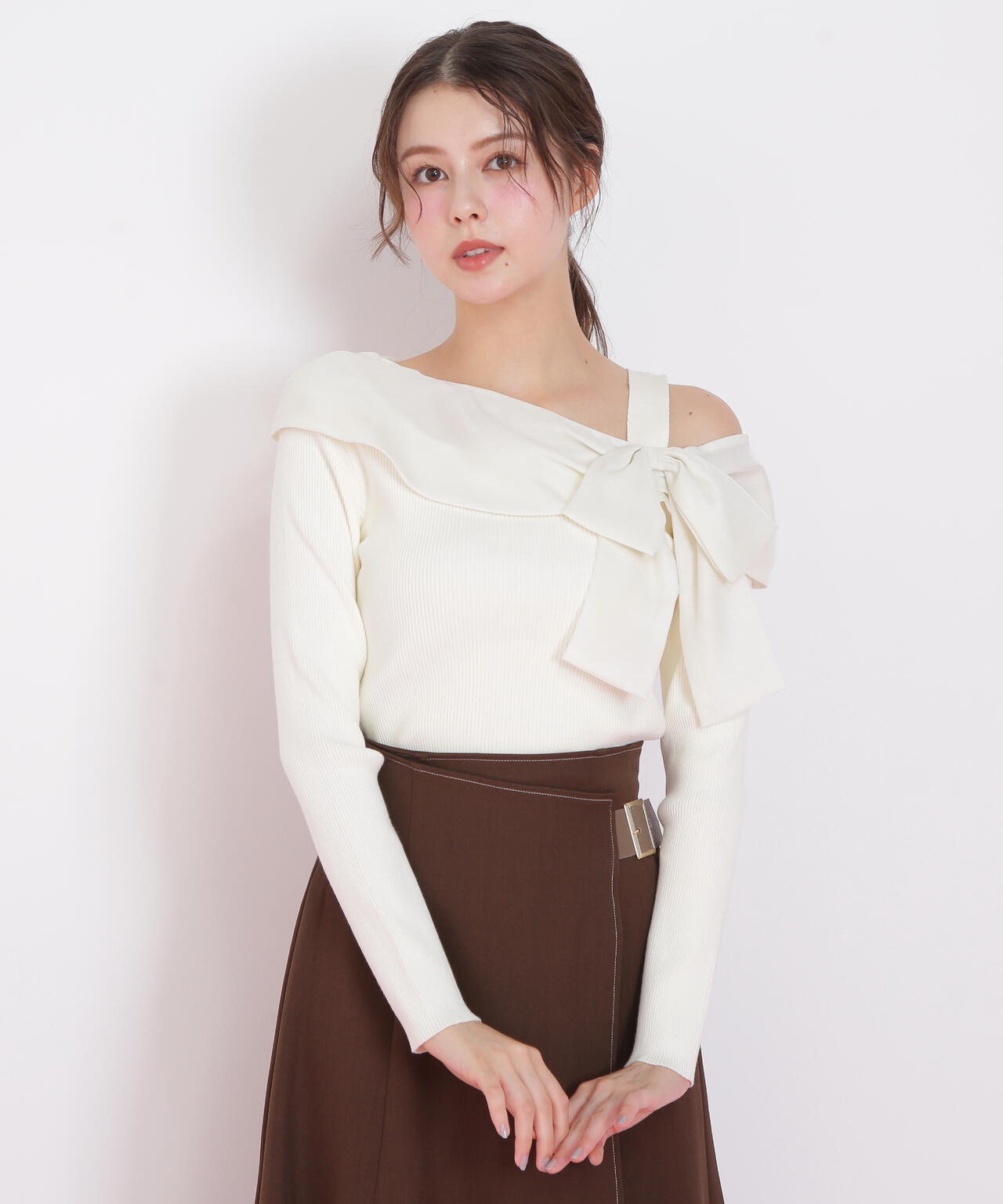 アシメリボンニット | JILL by JILL STUART（ジル バイ ジル