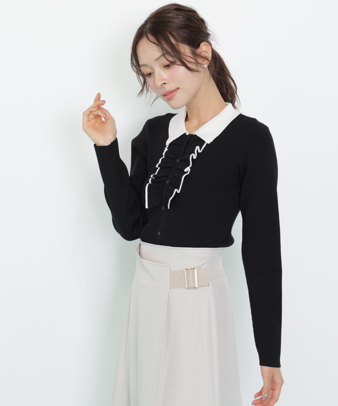 フロントフリルニット | JILL by JILL STUART（ジル バイ ジル