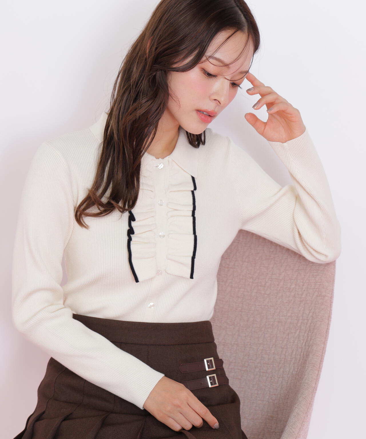 フロントフリルニット | JILL by JILL STUART（ジル バイ ジル