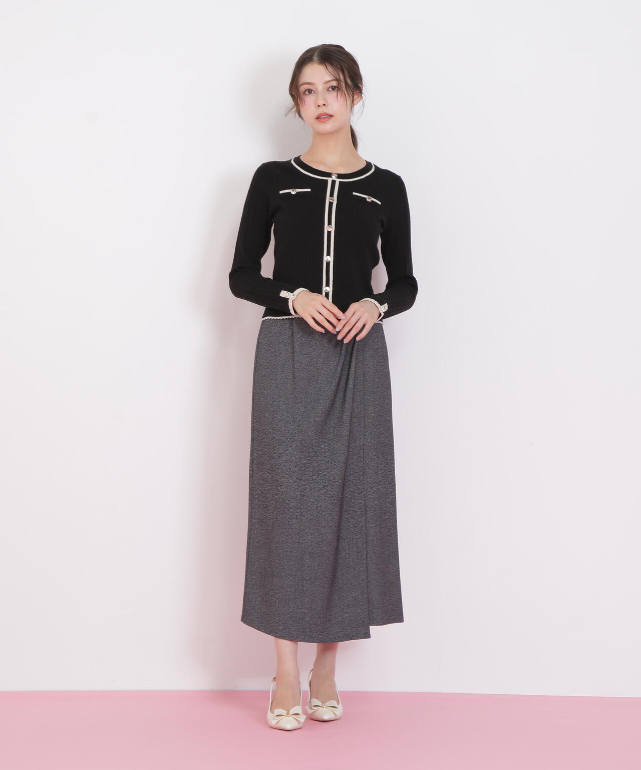 バイカラーケーブルニット | JILL by JILL STUART（ジル バイ ジル