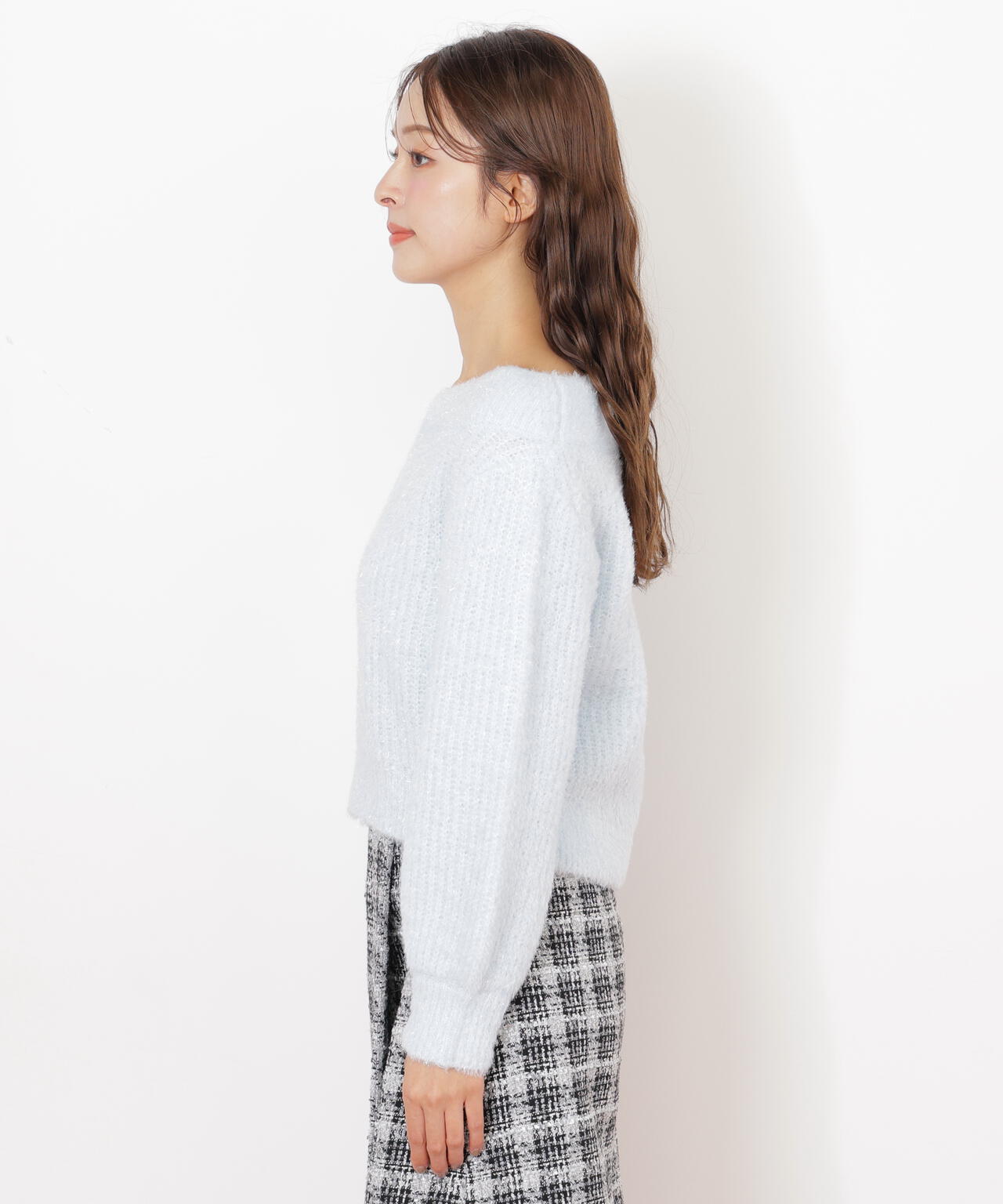 フィルムラメオフショルニット | JILL by JILL STUART（ジル バイ ジル