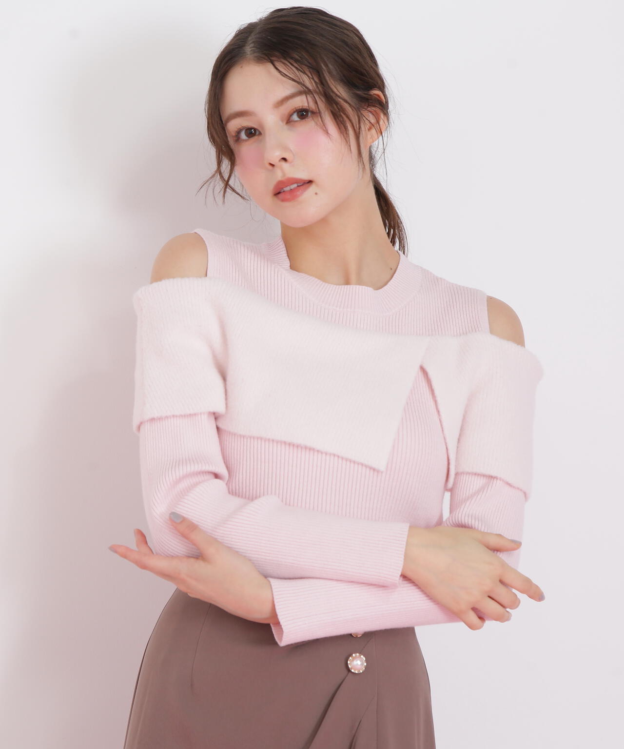 その他 Jill サイドリボンフィルムフェザーニット | JILL by JILL STUART