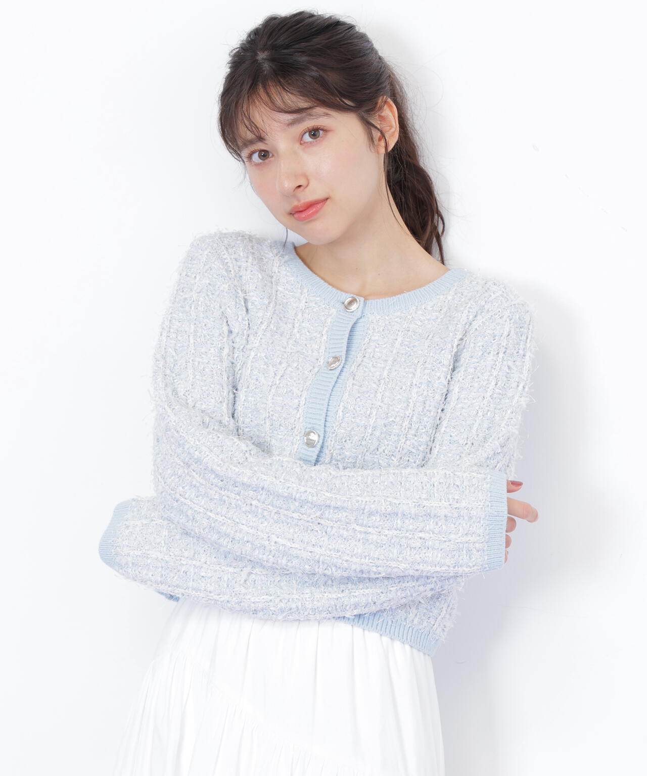 ラメツイードニットカーディガン | JILL by JILL STUART（ジル バイ