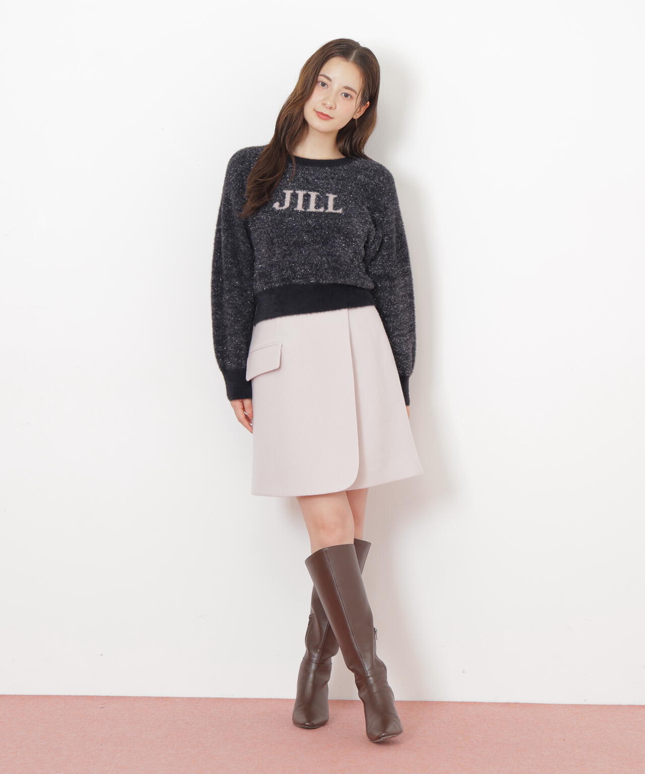 ラメロゴジャガードニット | JILL by JILL STUART（ジル バイ ジル