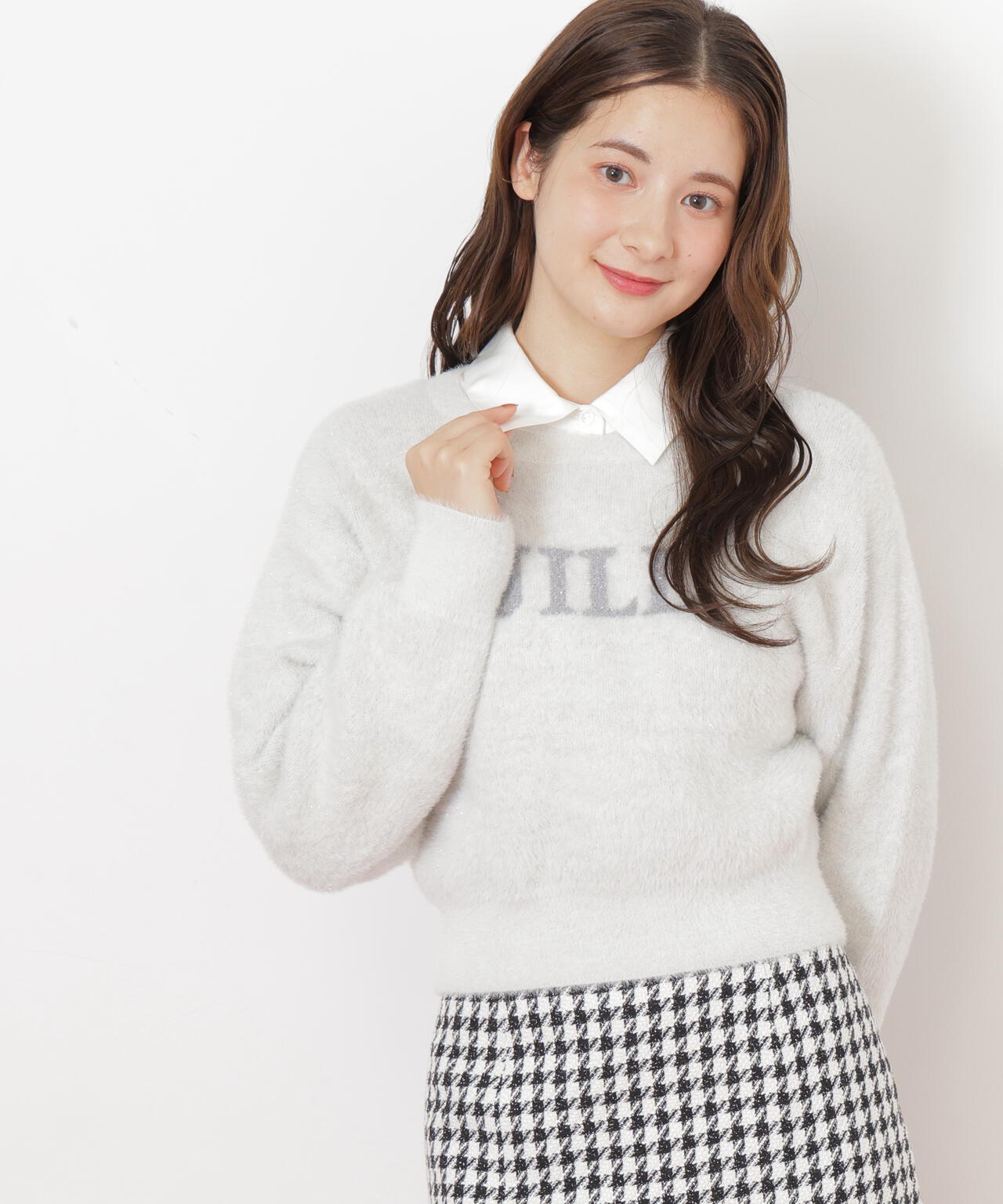 ラメロゴジャガードニット | JILL by JILL STUART（ジル バイ ジル