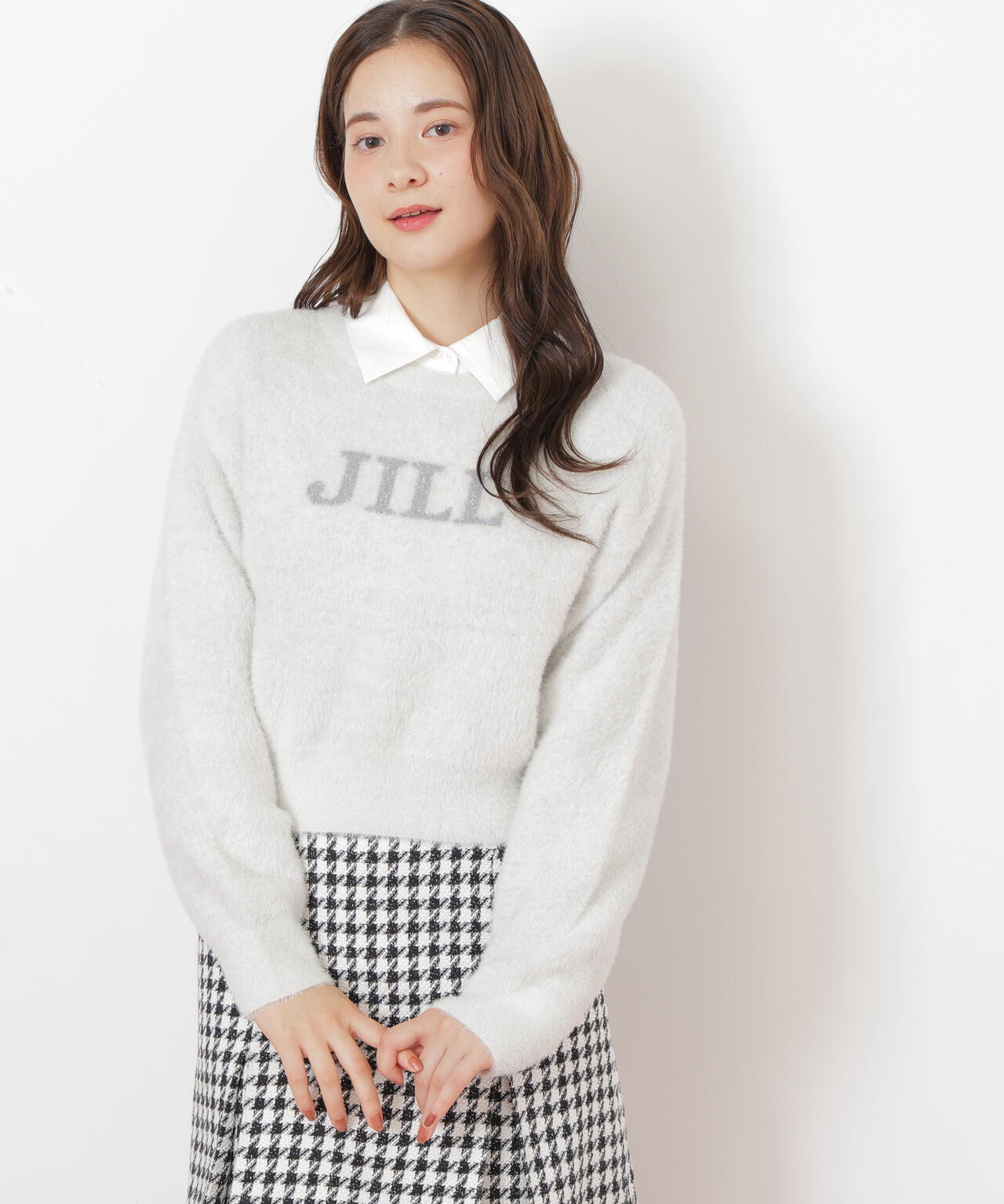 ラメロゴジャガードニット | JILL by JILL STUART（ジル バイ ジル